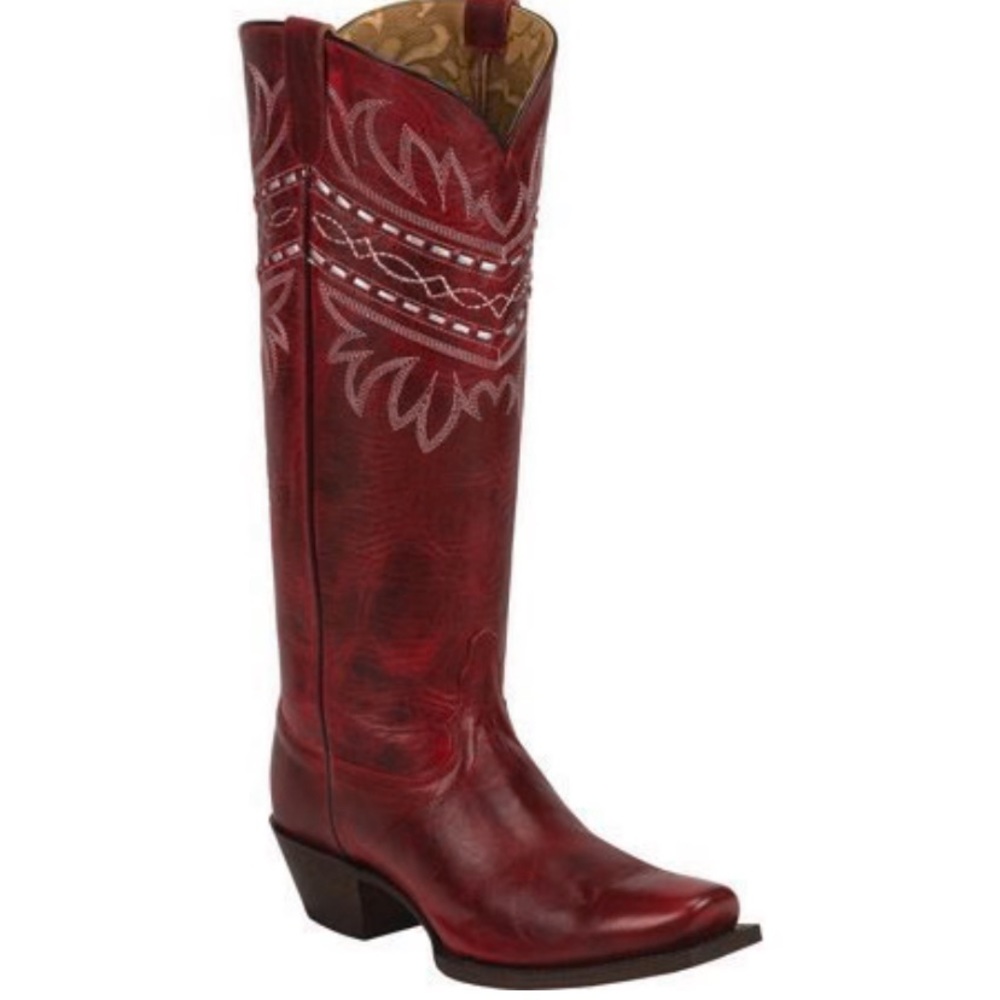 Tony Lama 15” Red Vaquero Boot